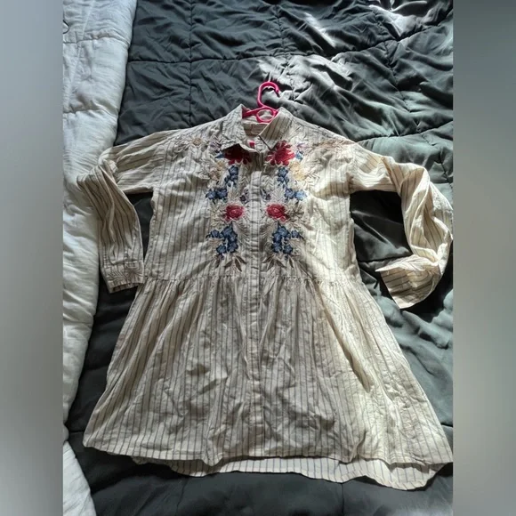 Johnny Was workshop long sleeve embroidered tunic dress top size XS - Picture 15 of 15